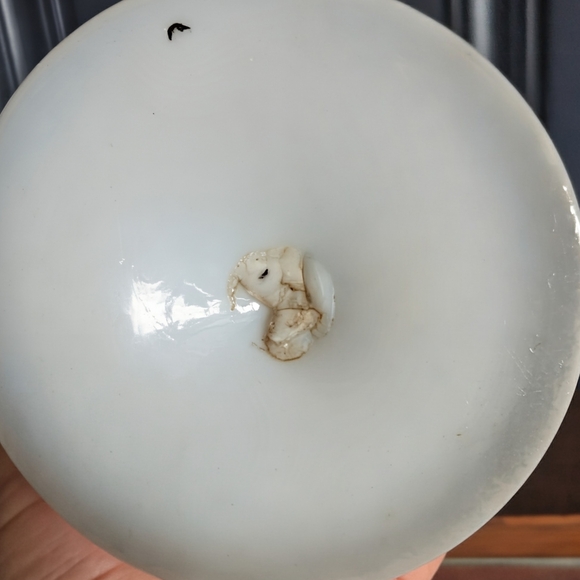 Floral Ceramic Vases - Blue with Multicolor Design - Picture 3 of 6